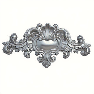Architectural Over-Door Detail Wall Plaque — Silver finish