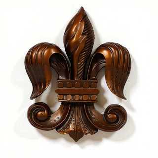 Fleur De Lis Wall Plaque - 23-inch — Bronze finish