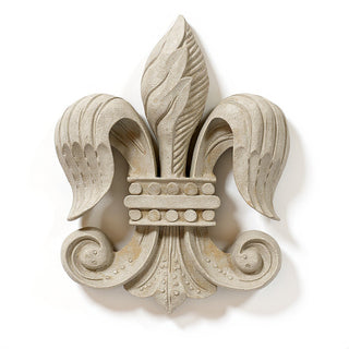 Fleur De Lis Wall Plaque - 23-inch — Museum Terracotta finish