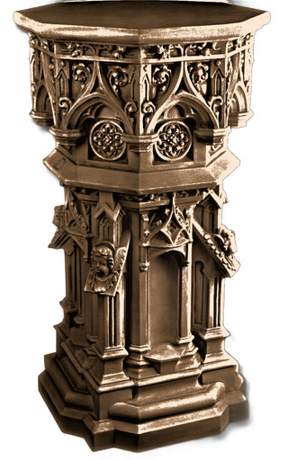 Cathedral Pedestal Statue - 44-inch
