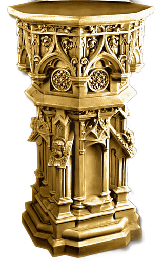 Cathedral Pedestal Statue - 44-inch