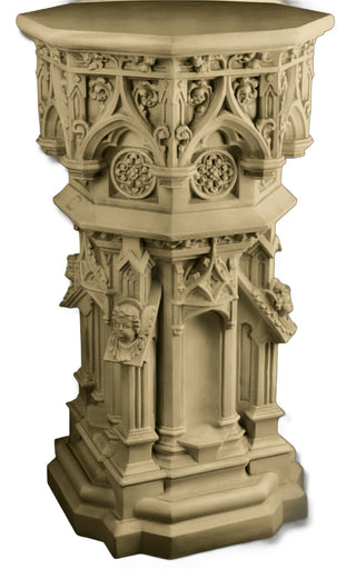 Cathedral Pedestal Statue - 44-inch