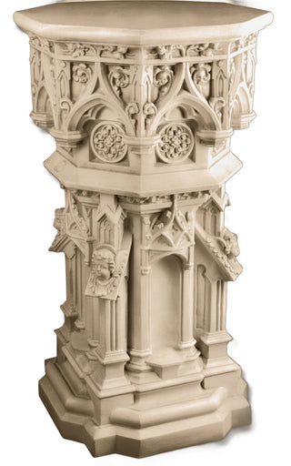 Cathedral Pedestal Statue - 44-inch