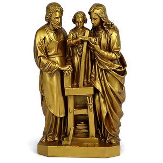 The Holy Family Statue - 25-inch — Antique Gold finish