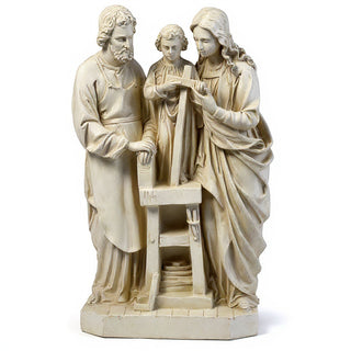 The Holy Family Statue - 25-inch — Antique White finish