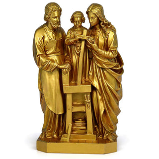 The Holy Family Statue - 25-inch — Deep Gold finish