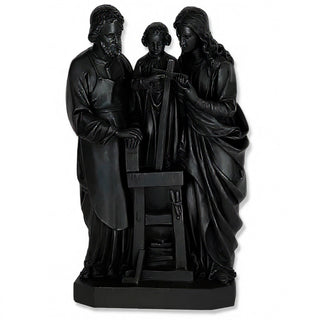 The Holy Family Statue - 25-inch — Flat Black finish