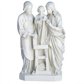 The Holy Family Statue - 25-inch — Flat White finish