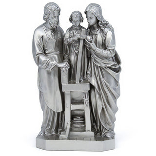 The Holy Family Statue - 25-inch — Silver finish