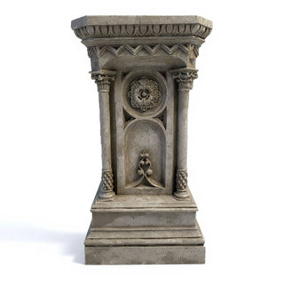 Columned Church Pedestal - 47-inch — Antique Stone finish