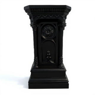 Columned Church Pedestal - 47-inch — Flat Black finish