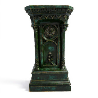 Columned Church Pedestal - 47-inch — Green Bronze finish