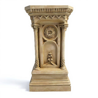 Columned Church Pedestal - 47-inch — Museum Terracotta finish