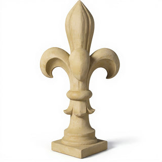 Fleur De Lis Finial - 8-inch — Dusted Sand finish