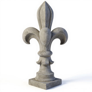 Fleur De Lis Finial - 8-inch — Old Stone finish