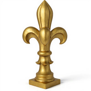 Fleur De Lis Finial - 14-inch — Antique Gold finish