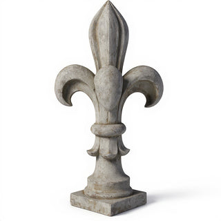 Fleur De Lis Finial - 14-inch — Antique Stone finish