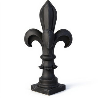 Fleur De Lis Finial - 14-inch — Dusted Black finish