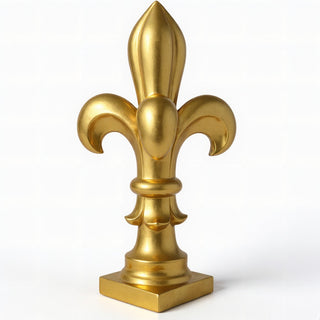 Fleur De Lis Finial - 14-inch — Deep Gold finish