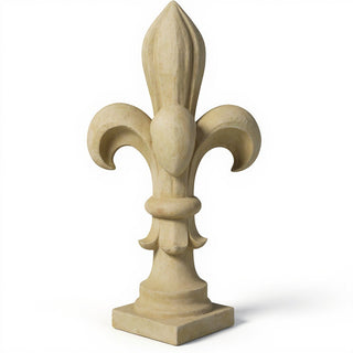 Fleur De Lis Finial - 14-inch — Dusted Sand finish