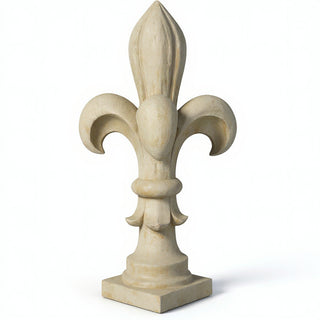 Fleur De Lis Finial - 14-inch — Museum Terracotta finish