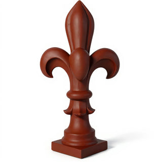 Fleur De Lis Finial - 14-inch — Rust finish