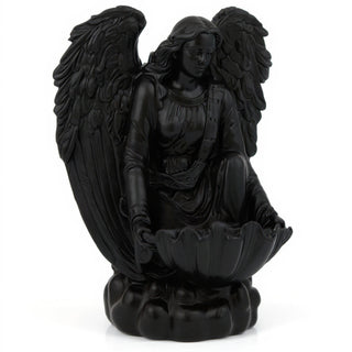 Angel of the Waters Statue - 34-inch — Flat Black finish