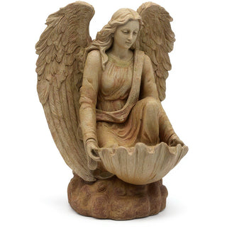 Angel of the Waters Statue - 34-inch — Gothic Stone finish