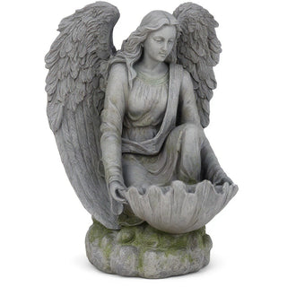 Angel of the Waters Statue - 34-inch — Mossy Green finish