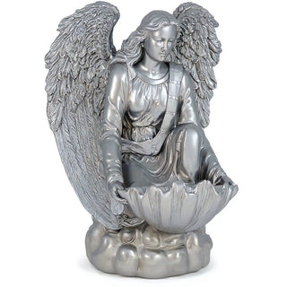 Angel of the Waters Statue - 34-inch — Silver finish