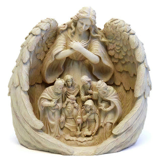 Guardian Angel Statue — Antique White finish