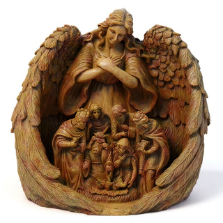 Guardian Angel Statue — Gothic Stone finish