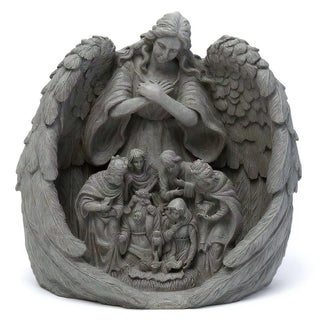 Guardian Angel Statue — Old Stone finish