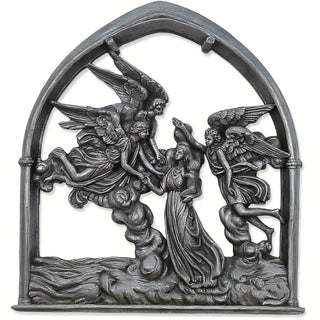 Angels of the Sea Mirror - 10-inch — Aged Silver finish