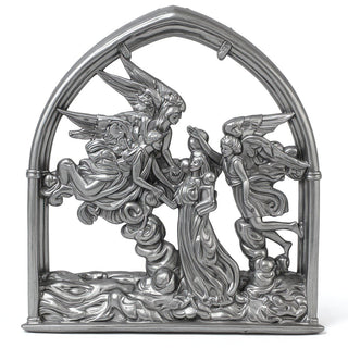 Angels of the Sea Mirror - 10-inch — Aged Silver finish