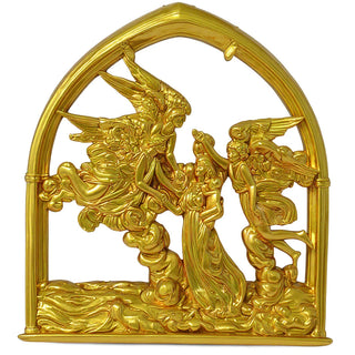 Angels of the Sea Mirror - 10-inch — Deep Gold finish