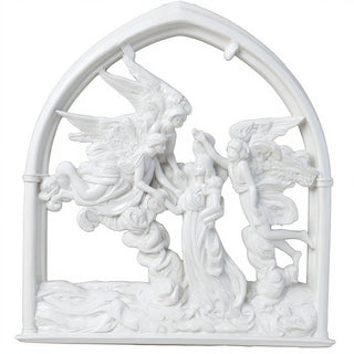 Angels of the Sea Mirror - 10-inch — Flat White finish