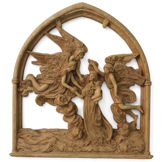Angels of the Sea Mirror - 10-inch — Gothic Stone finish