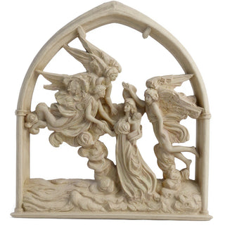 Angels of the Sea Mirror - 10-inch — Museum Terracotta finish