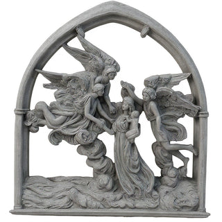 Angels of the Sea Mirror - 10-inch — Old Stone finish