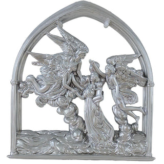 Angels of the Sea Mirror - 10-inch — Silver finish