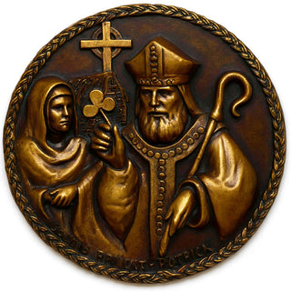 Saint Bridget Wall Plaque - 10-inch — Bronze finish
