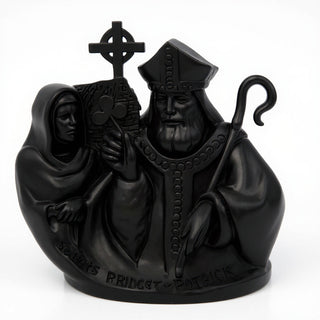 Saint Bridget Wall Plaque - 10-inch — Flat Black finish
