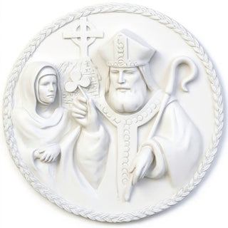 Saint Bridget Wall Plaque - 10-inch — Flat White finish