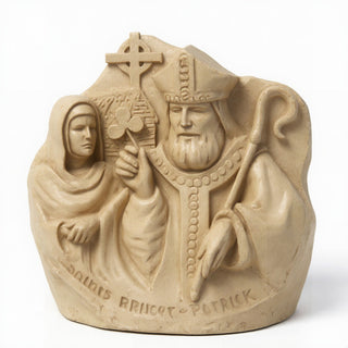 Saint Bridget Wall Plaque - 10-inch — Museum Terracotta finish