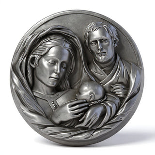Holy Family Plaque Statue - 10-inch