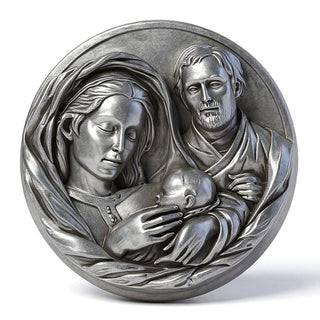 Holy Family Plaque Statue - 10-inch