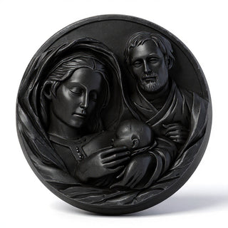 Holy Family Plaque Statue - 10-inch