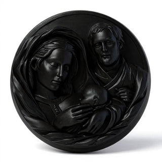 Holy Family Plaque Statue - 10-inch