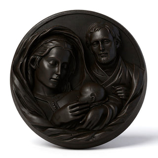 Holy Family Plaque Statue - 10-inch